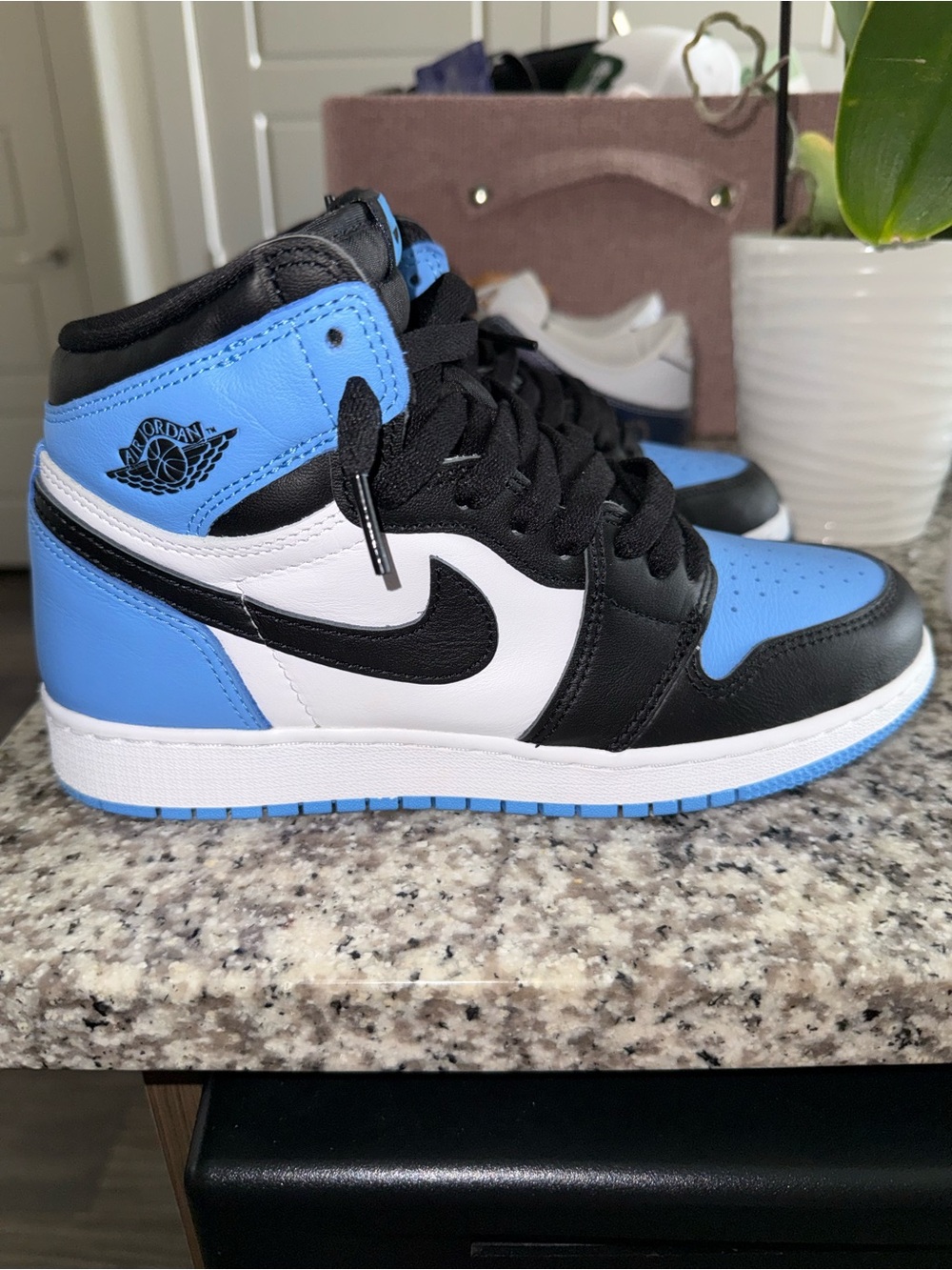 Nike Air Jordan 1 Black/White/Blue